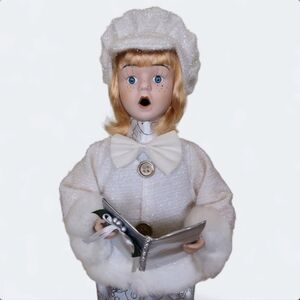 Vintage Boy Christmas Caroler Decor